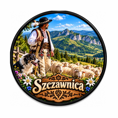 Szczawnica, magnes z Pienin, Pieniny, magnes na lodówkę, góralskie
